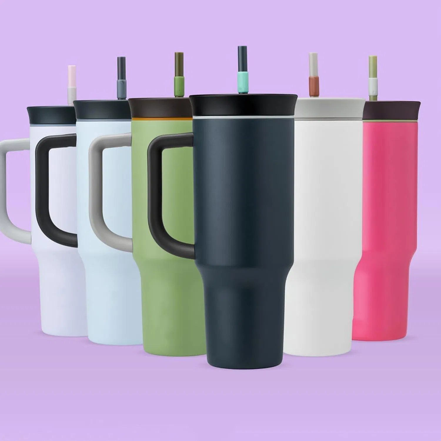 304 Stainless Steel Water Bottle Custom 40oz Eco-Friendly Vacuum Insulated Double Wall Tumbler Mug Orange for Outdoor