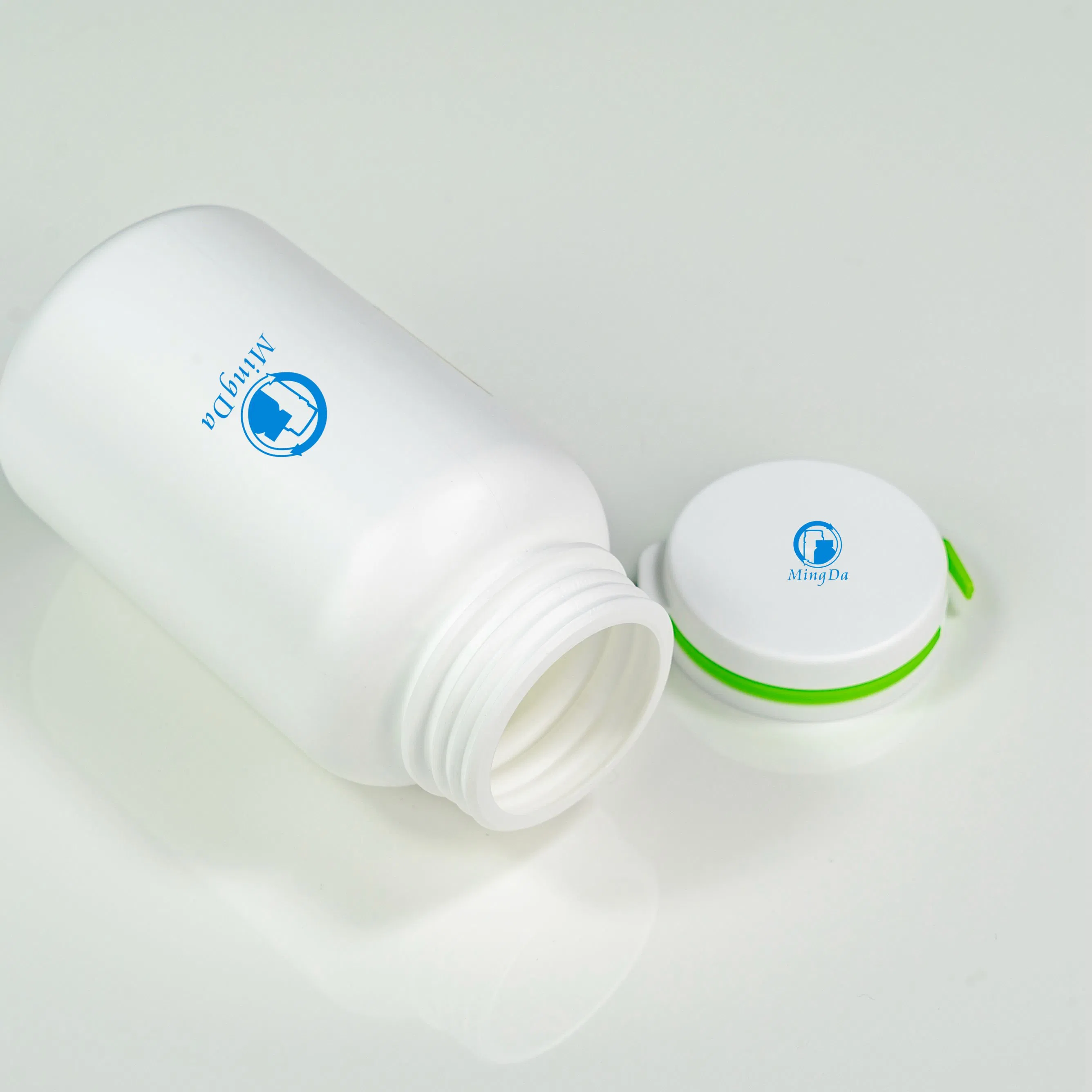 Food Grade Matte Tamper Evident HDPE Plastic Bottle Empty Packaging Capsule Pills Supplements