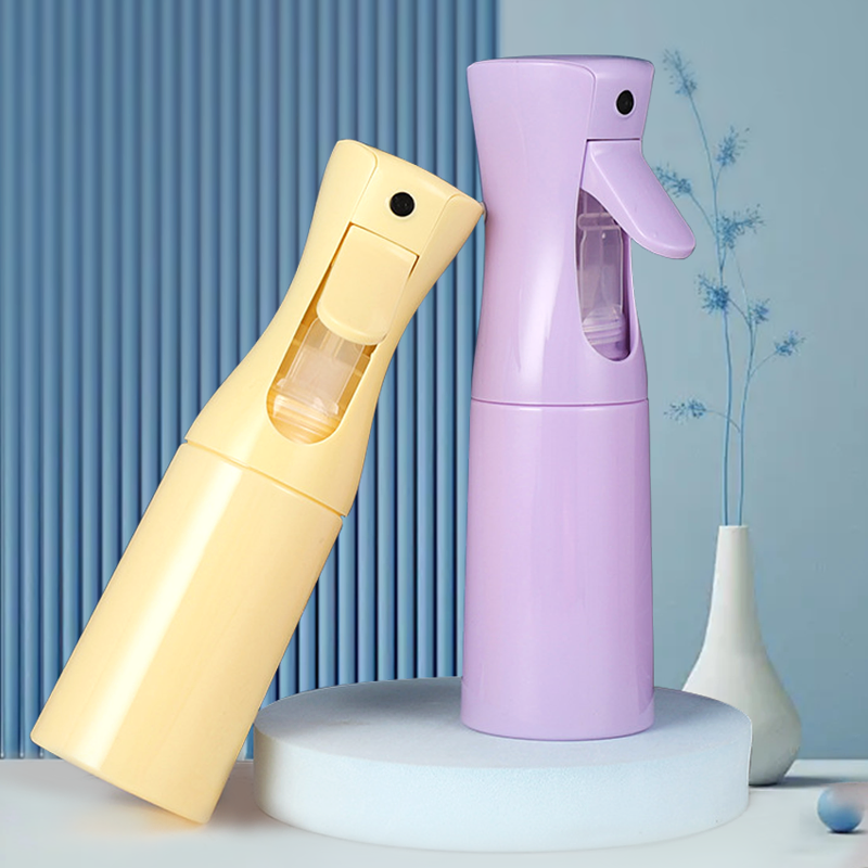 Custom 200ml 300ml Reusable Continuous Plastic Spray Bottle Salon Hairdressing Barber Hair Tools Water Spray Bottle for Hair