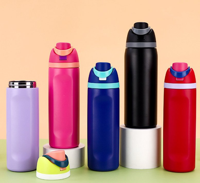 New Manufacturer Double Wall Stainless Steel Insulated Water Bottle with Straw
