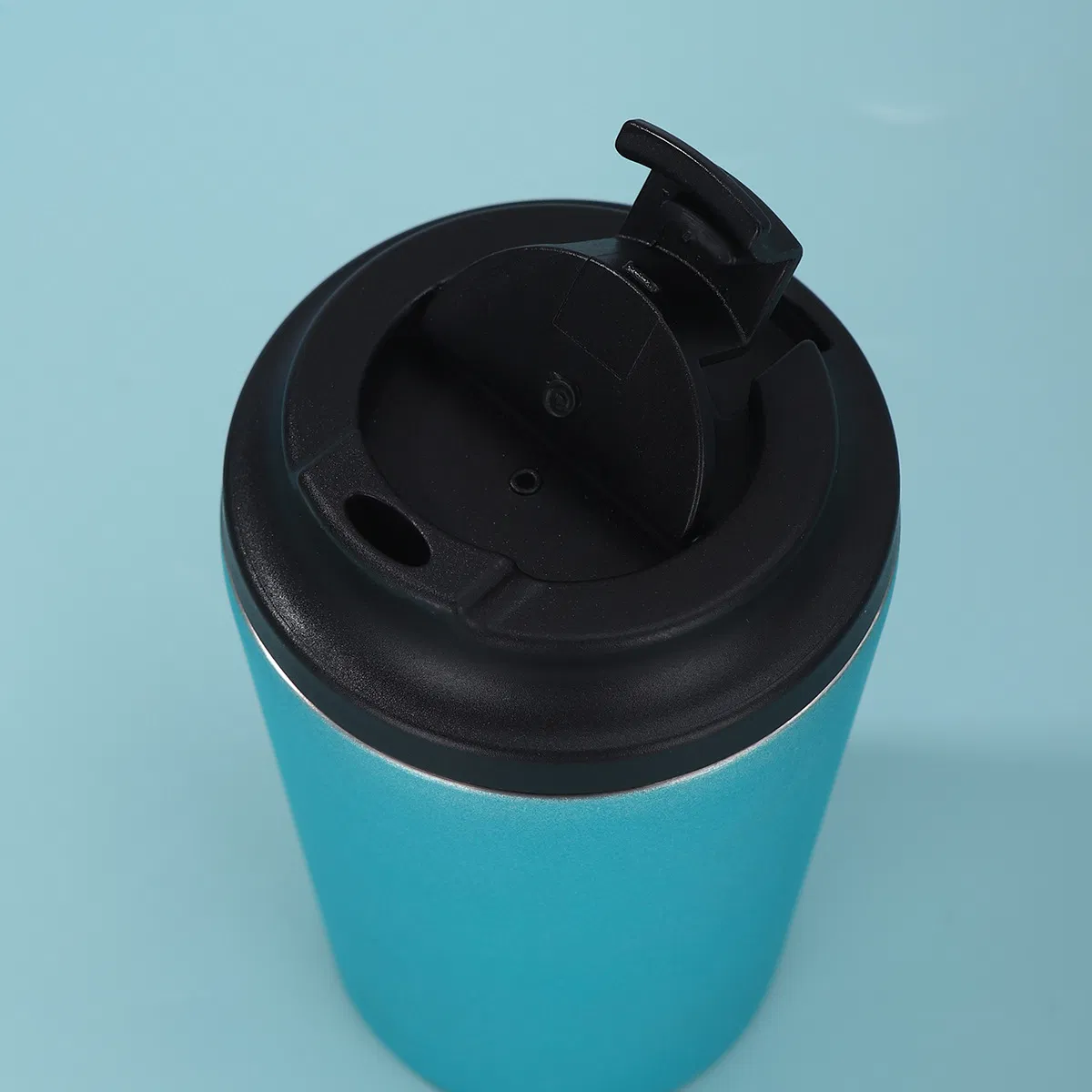 Customizable Modern Design Double Wall Insulated 350ml Eco-Friendly and Reusable Coffee Mug Cup Water Bottle with Seal Lid