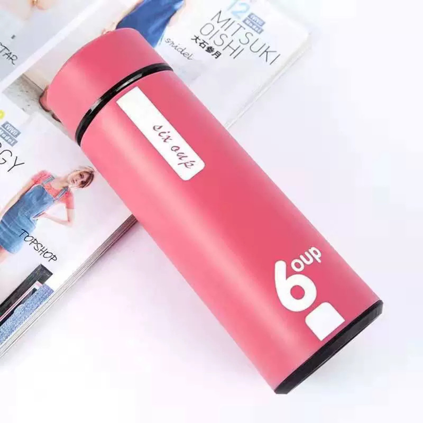 Customized Glass Water Bottle Wholesale Round Empty Double Wall Glass Cup with Logo