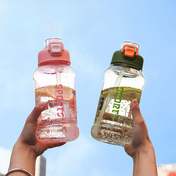 New Design Outdoor Sports Juices Milk Smoothies Plastic Wide-Mouth Reusable Water Bottle