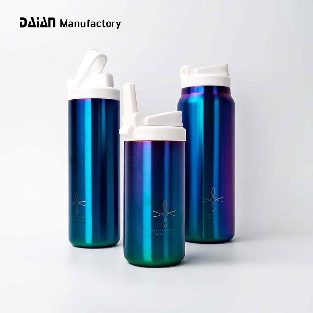 Custom 32oz Powder Coated Flip Lid Reusable Insulated Vacuum Thermal Stainless Steel Sports Drinking Water Bottle