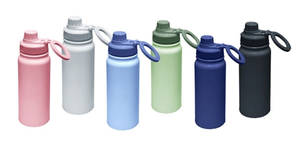 Customized Capacities Insulated Wide Mouth Sports Water Bottles Double Wall Stainless Steel Vacuum Flask with Multiple Lids