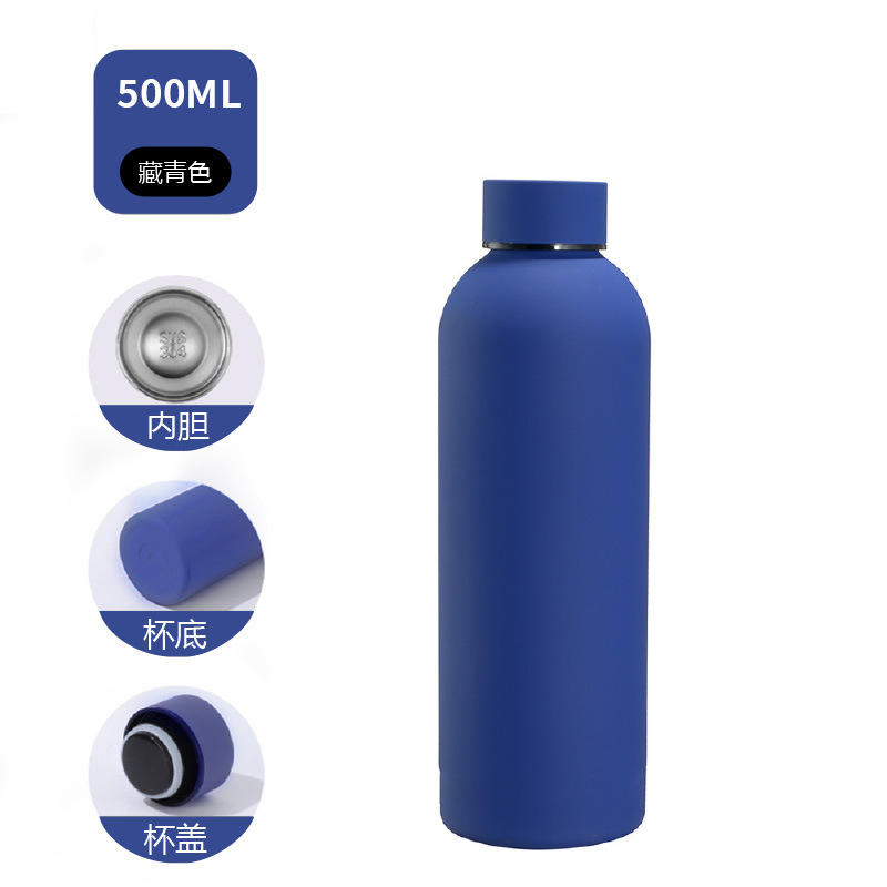 500ml 750ml 1000ml Double Wall Stainless Steel Vacuum Flask with Insulated Narrow Mouth Sports Water Bottle for Custom Logo