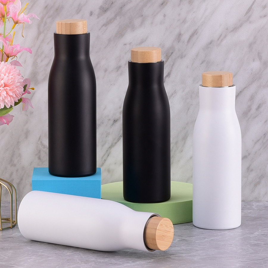 500ml 17oz BPA Free Keep Cold 24 Hours Narrow Mouth 18/8 Stainless Steel Water Bottles Insulated Double Wall Sport Bottle