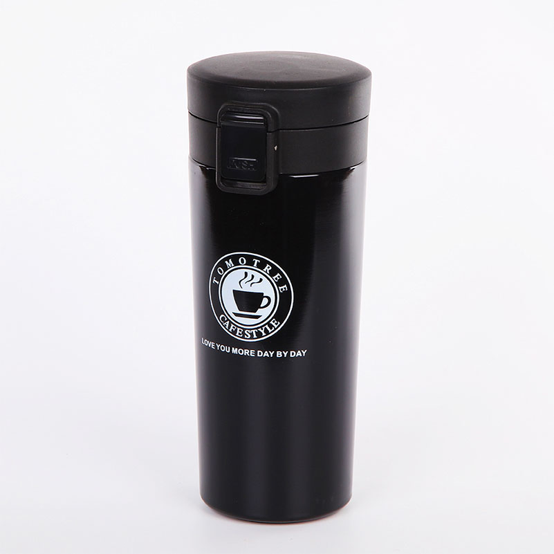 Durable Stainless Steel Coffee Water Bottle Leakproof Flip Lid Portable Insulated