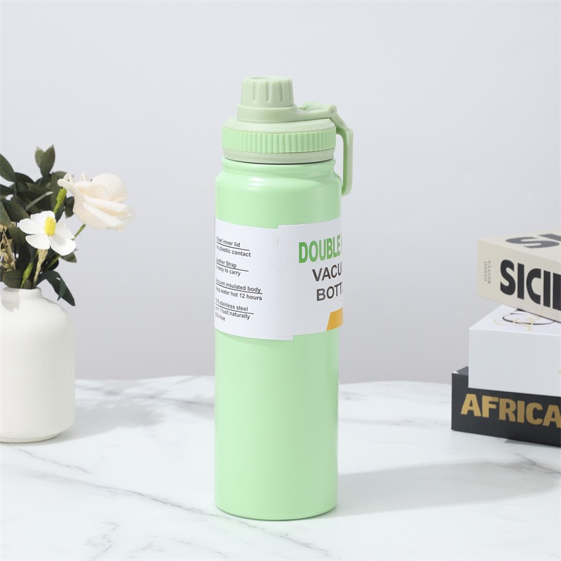 600ml Vacuum Insulation Tech Lightweight Stainless Steel Water Bottle for Cycling &amp; Hiking