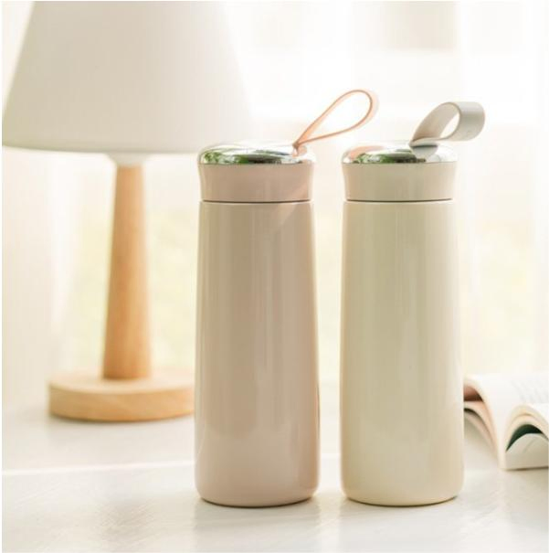 Custom Promotional Business Gift Double Wall Glass Water Bottle Cups