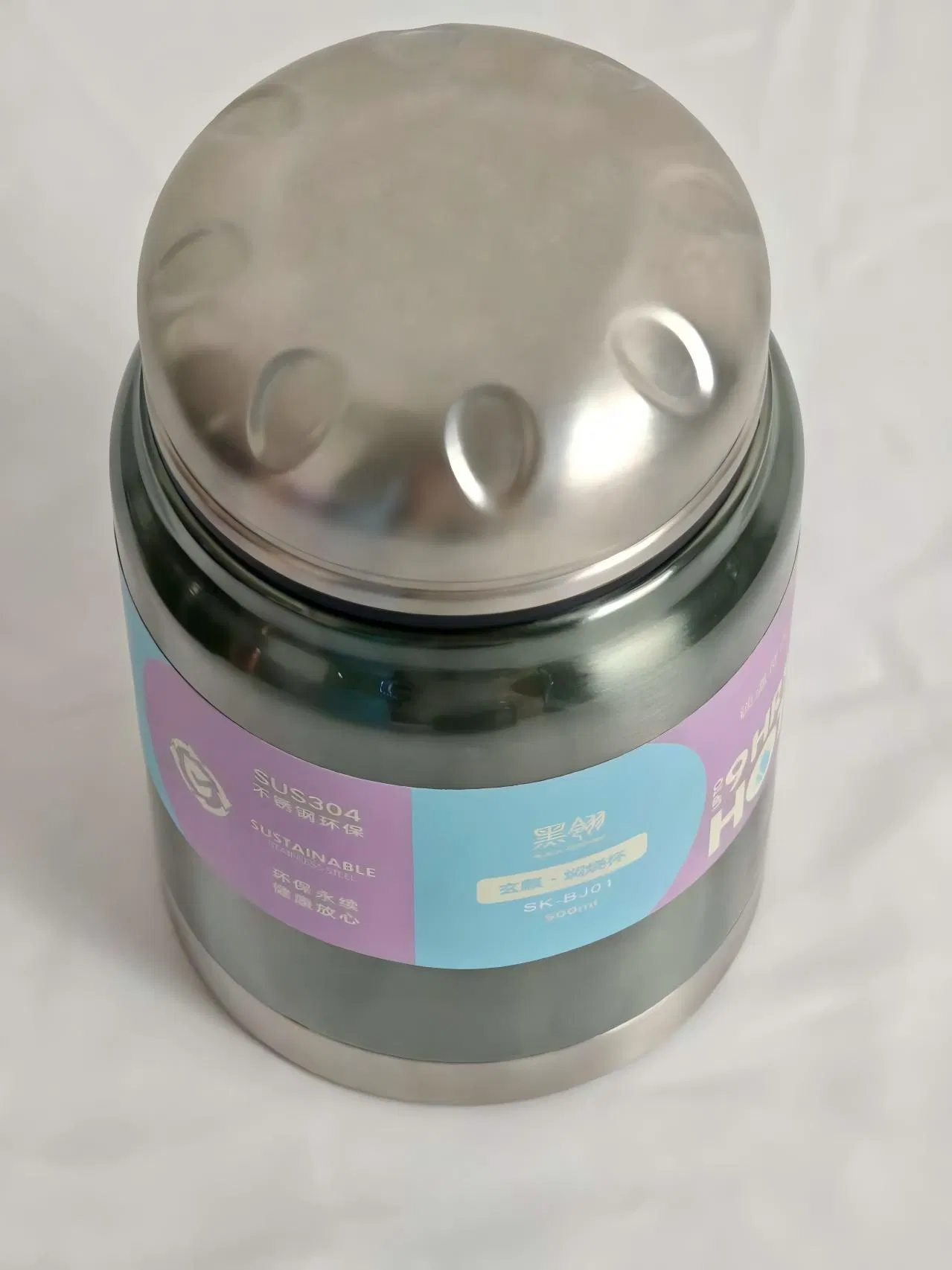 Leak-Proof Reusable Trendy Stainless Steel Insulated Water Bottle for Camping Trips