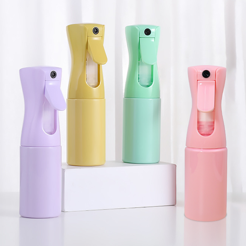 Custom 200ml 300ml Reusable Continuous Plastic Spray Bottle Salon Hairdressing Barber Hair Tools Water Spray Bottle for Hair