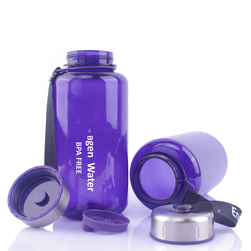 Eco-Friendly Tritan BPA Free Water Bottle 32oz Narrow Mouth Water Bottle 1000ml Purple Water Bottle