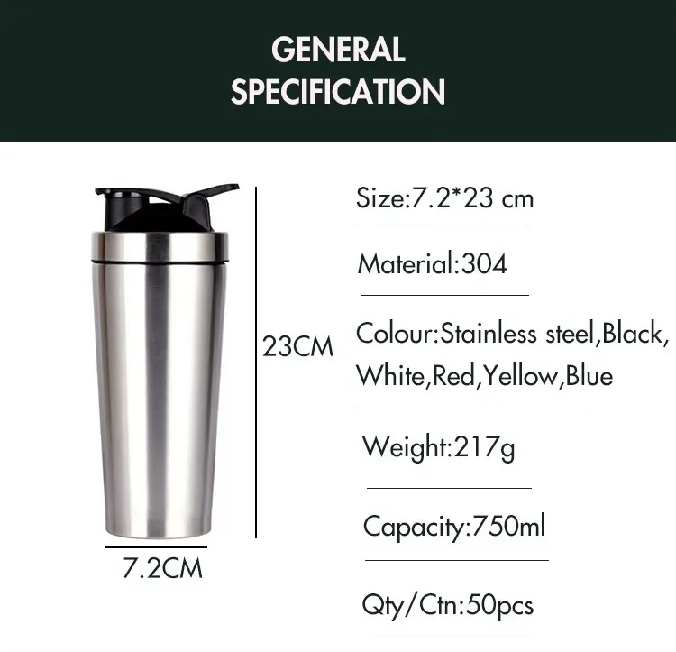 Protein Shaker Bottle