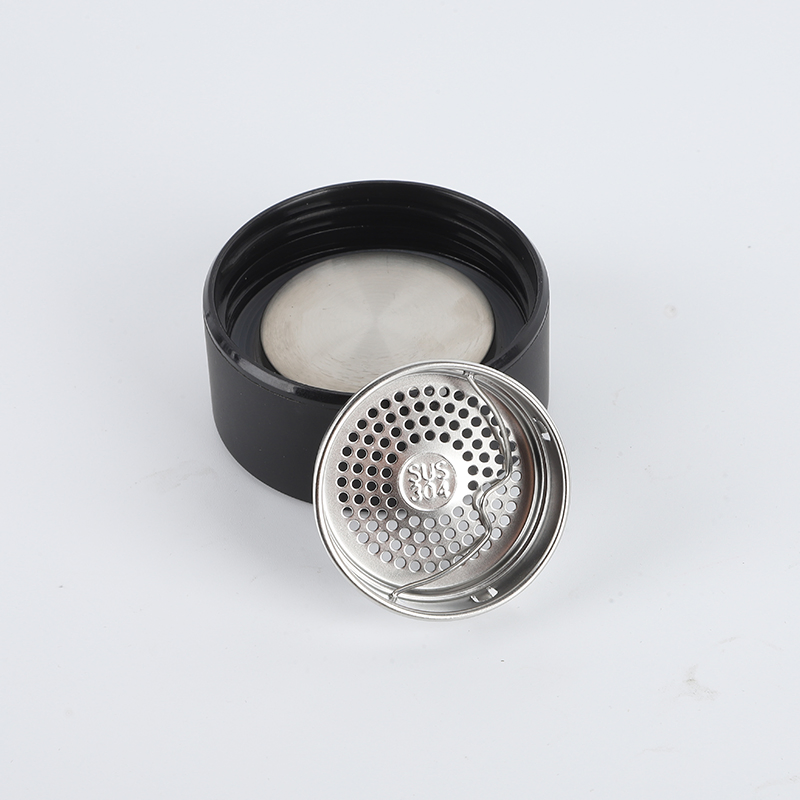 Wide Mouth Borosilicate Double Wall Glass Water Bottle with Tea Infuser