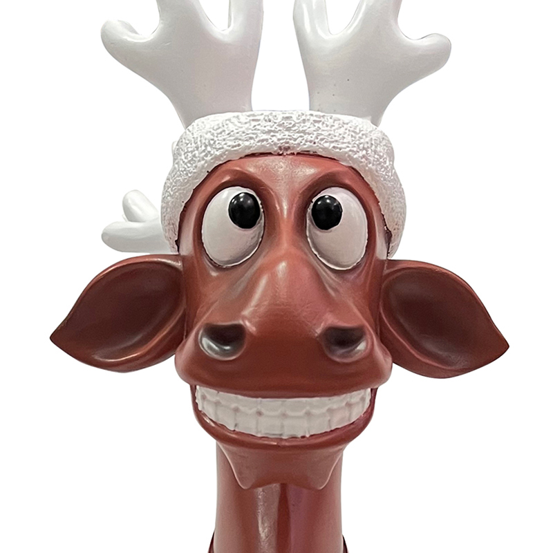 Wholesale Resin Arts & Craft Funny Laughing Christmas Reindeer Statue Factory, Factories