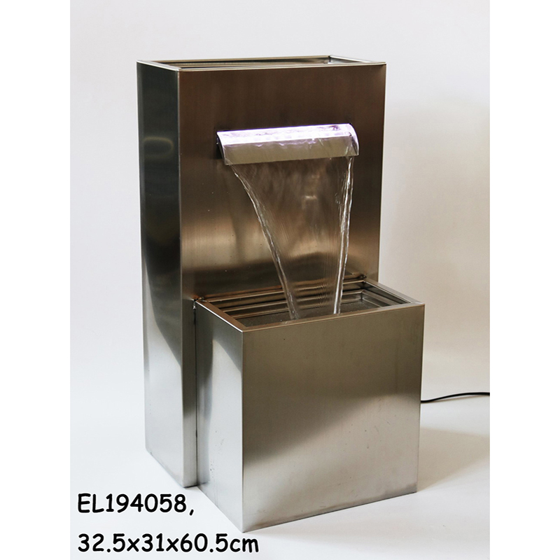 Best Stainless Steel Fountain Rectangle Planter Waterfall Cascade Water Features Manufacturer, Exporters
