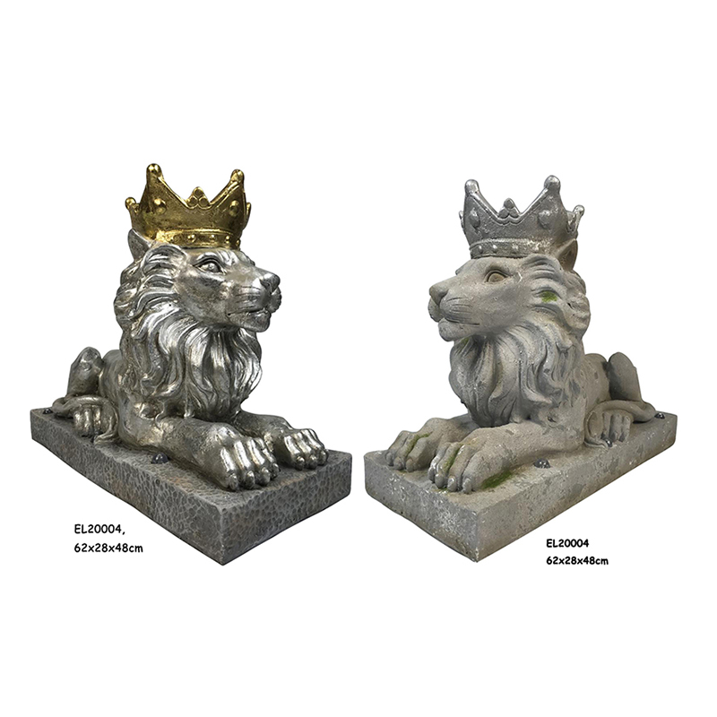 Best Fiber Clay Mgo Light Weight Lions Garden Sculptures Supplier, Service