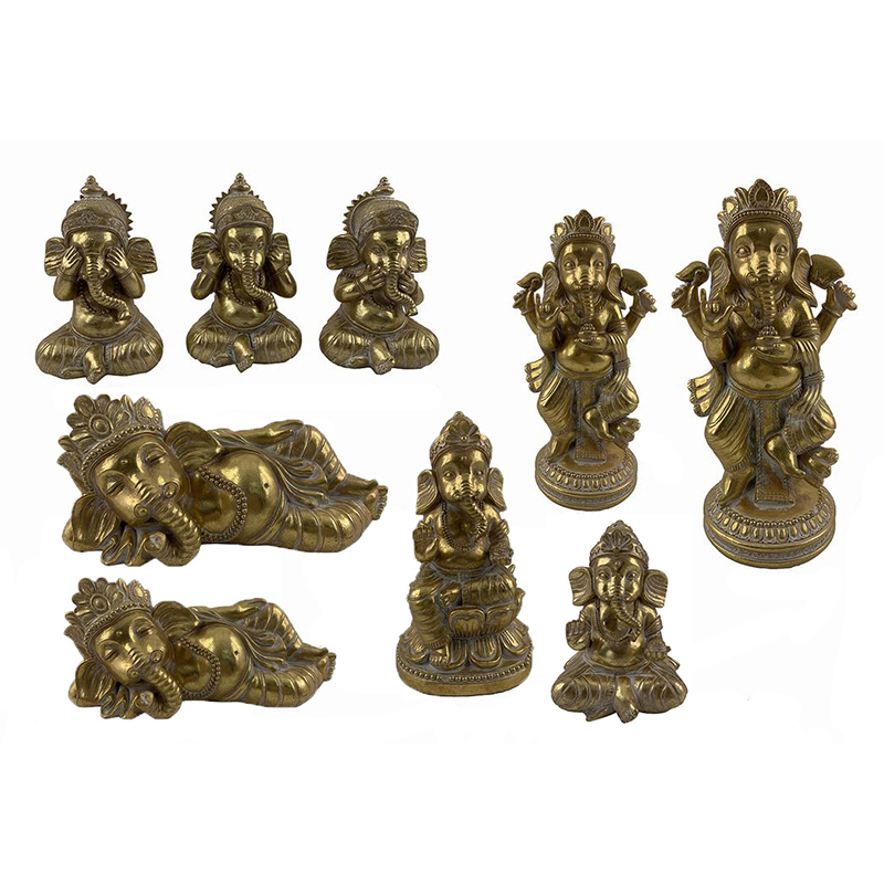 China Resin Arts & Crafts Far Eastern India Style Ganesha Figurines Suppliers, Exporter