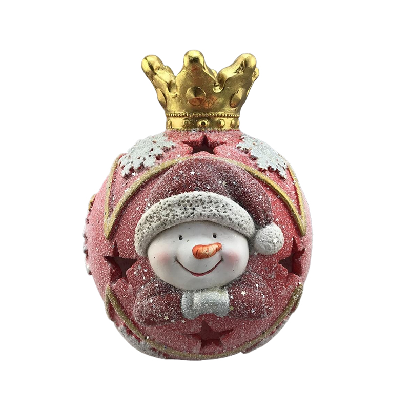 China Santa Snowman Reindeer Christmas Ball with Golden Crown Seasonal Decoration Suppliers, Products
