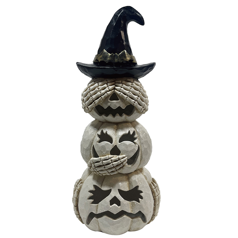 Best Resin Arts & Craft Halloween Pumpkin Jack-o’-Lantern Tiers decorations indoor-outdoor statues Exporters, Product