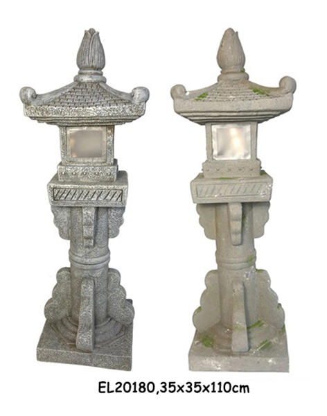 Best Fiber Clay Light Weight Garden Pagodas Statues Garden Lights Suppliers, Exporter