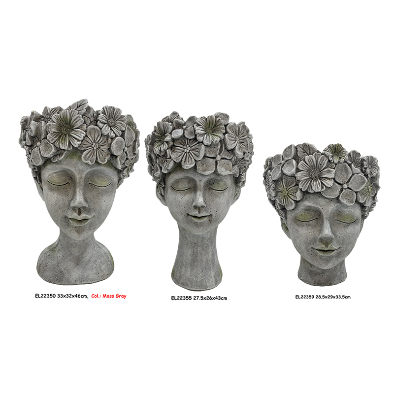 China Fiber Clay Handmade Crafts MGO Flower Crown Girl Face Planter  Suppliers, Exporters