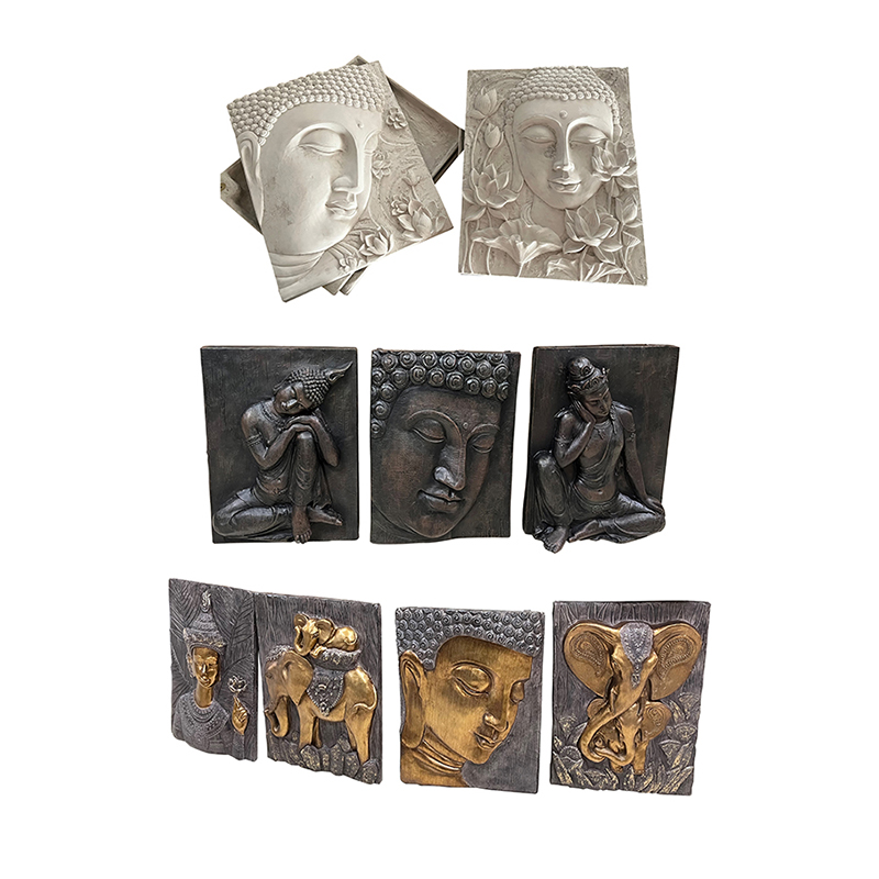 China Resin arts & crafts Classic Buddha Wall Hanging Panels  wall plaque arts Exporters, Products