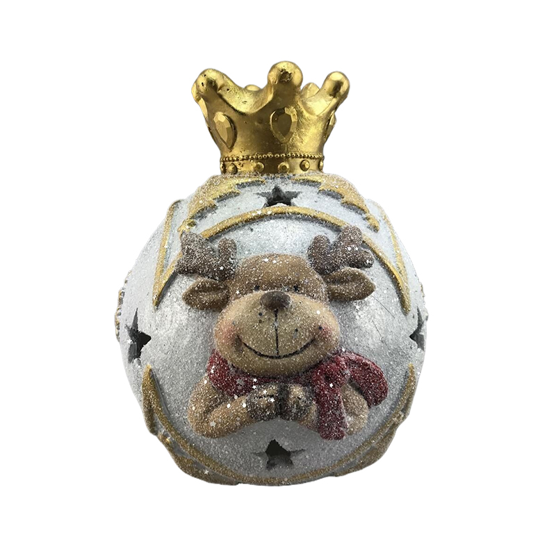 China Santa Snowman Reindeer Christmas Ball with Golden Crown Seasonal Decoration Suppliers, Products