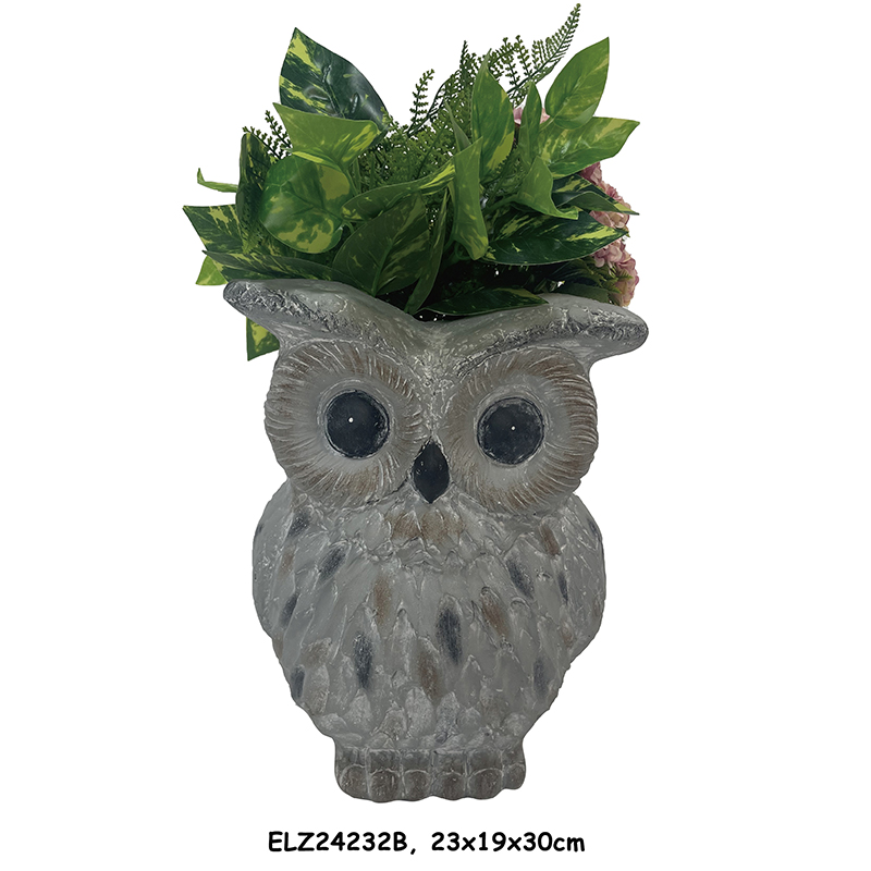 Best Owl-Shaped Planter Statues Owl Deco-Pot Garden Planters Garden Pottery Indoor and Outdoor Manufacturer, Exporter