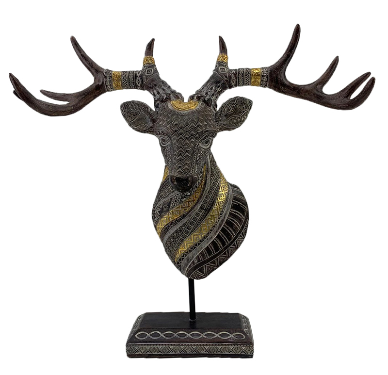 High-Quality Resin Arts & Crafts Table top Decoration Africa Giraffe head bust Figurines Deer   Exporter, Product