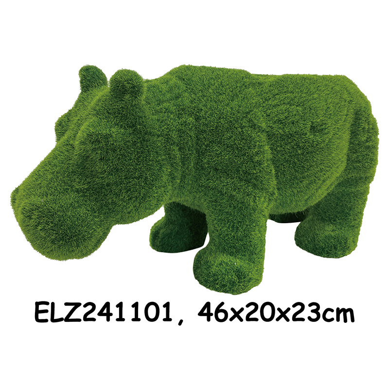 Best Grass-Flocked Animal Statues Garden Deco Pot Versatile Design for Indoor and Outdoor Use Supplier, Exporters