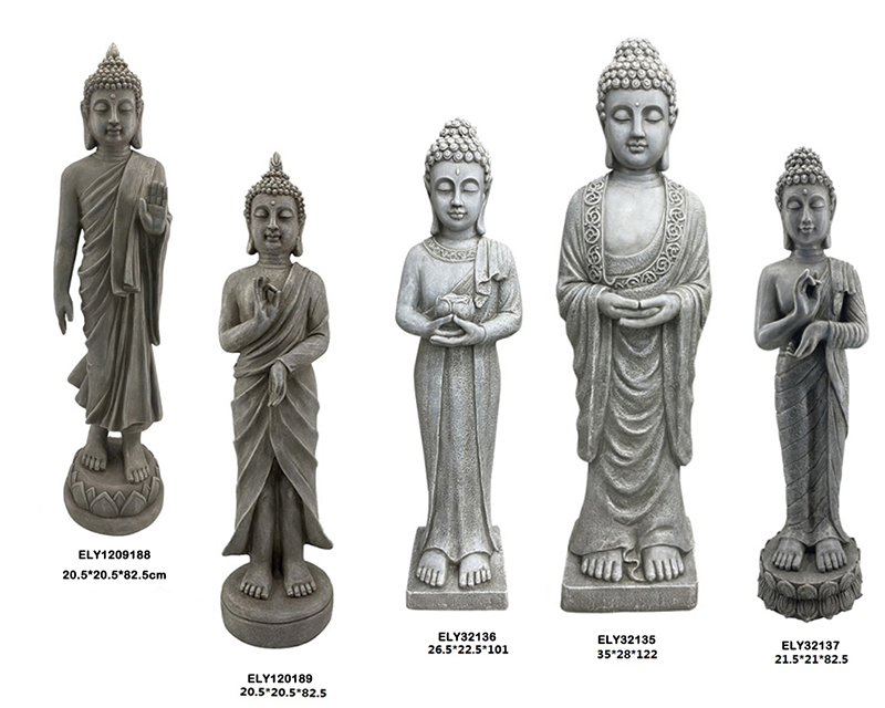 Best Fiber Clay Light Weight MGO Standing Buddha Statues Figures Manufacturers, Factories