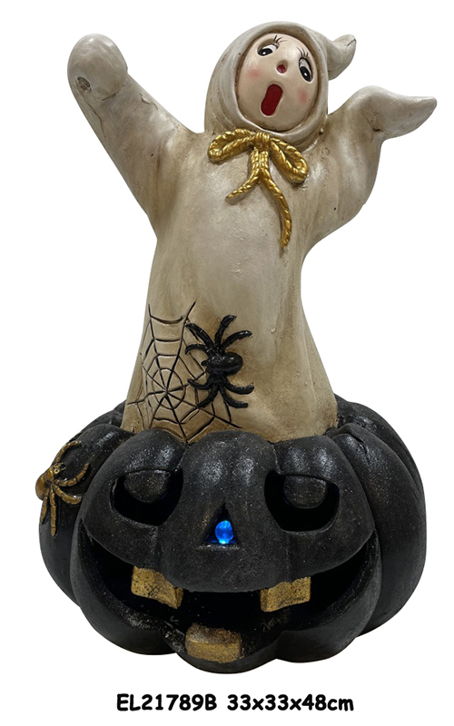 Best Resin Arts & Craft Halloween Ghost Pumpkin decorations Exporter, Exporters