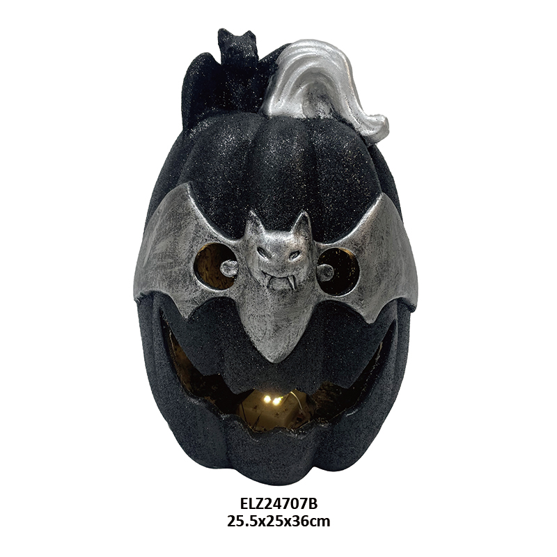 Wholesale Handcrafted Fiber Clay Halloween Decorations Spooky Pumpkin Jack-O-Lantern Holiday Decor Manufacturers, Factories