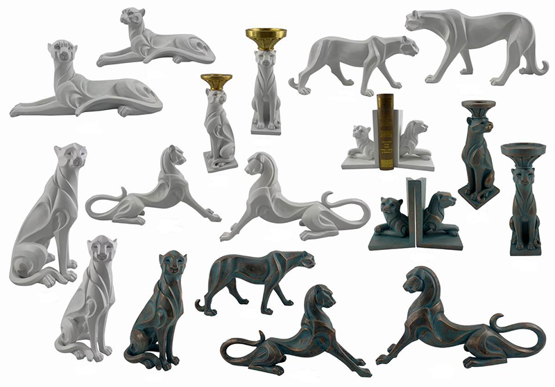 Leopard Sculpture Craft Close-up