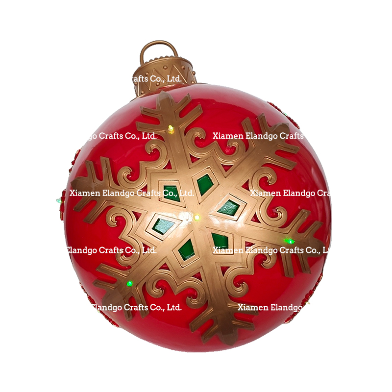 High-Quality Christmas Ball Ornaments with LED Flash Light XMAS Holiday Decor Seasonal Products Factories, Product