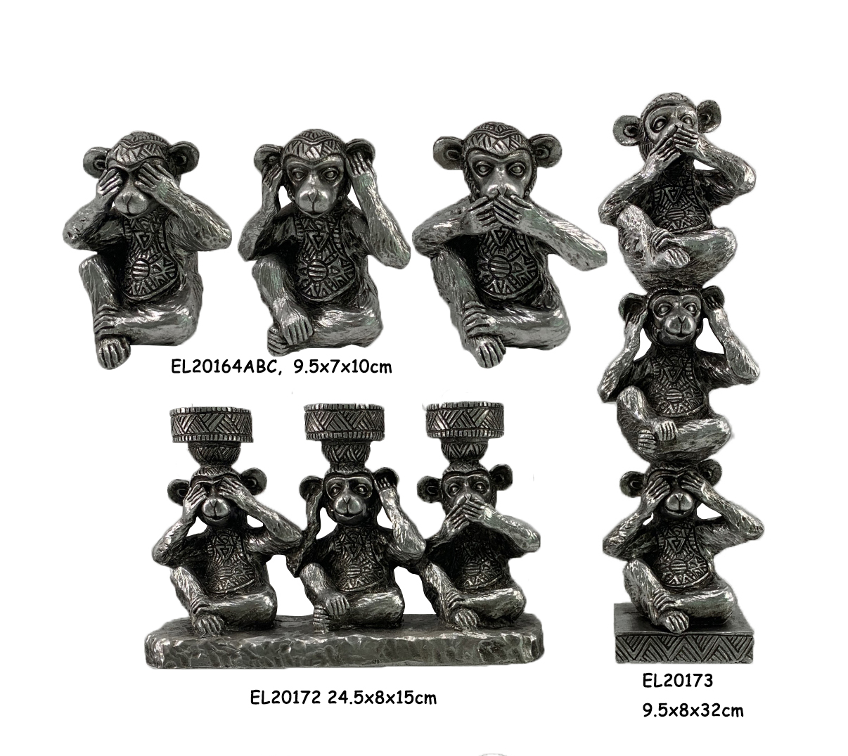 Best Resin Arts & Crafts Table top decoration Africa baby Gorilla monkey Figurines  Manufacturer, Exporter