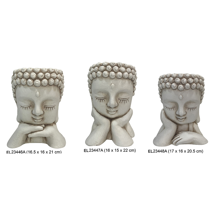 High-Quality Fiber Clay Light Weight Cute Baby Buddha Garden Pottery Supplier, Products
