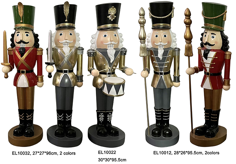 Wholesale Resin Handmade Crafts Classic Nutcrackers Figurines Soldiers Decorations Tabletop Ornaments Manufacturer, Product