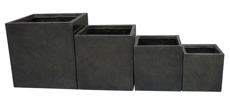 Wholesale Fiber Clay Light Weight Cube Pottery Garden Flowerpots Factory, Product