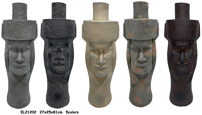 High-Quality Fiber Clay MGO Lightweight Easter Island Statues Exporter, Products