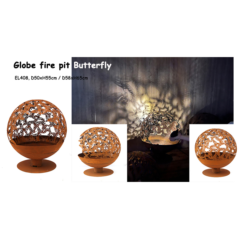 Best Mild Steel Globe Fire Pit Butterfly Image Supplier, Suppliers