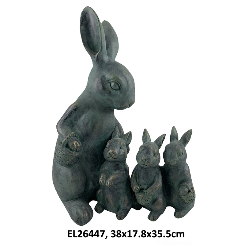 Wholesale Rabbit Statues Easter Bunny for Home and Garden Modern Rabbits Figurines Manufacturers, Factory