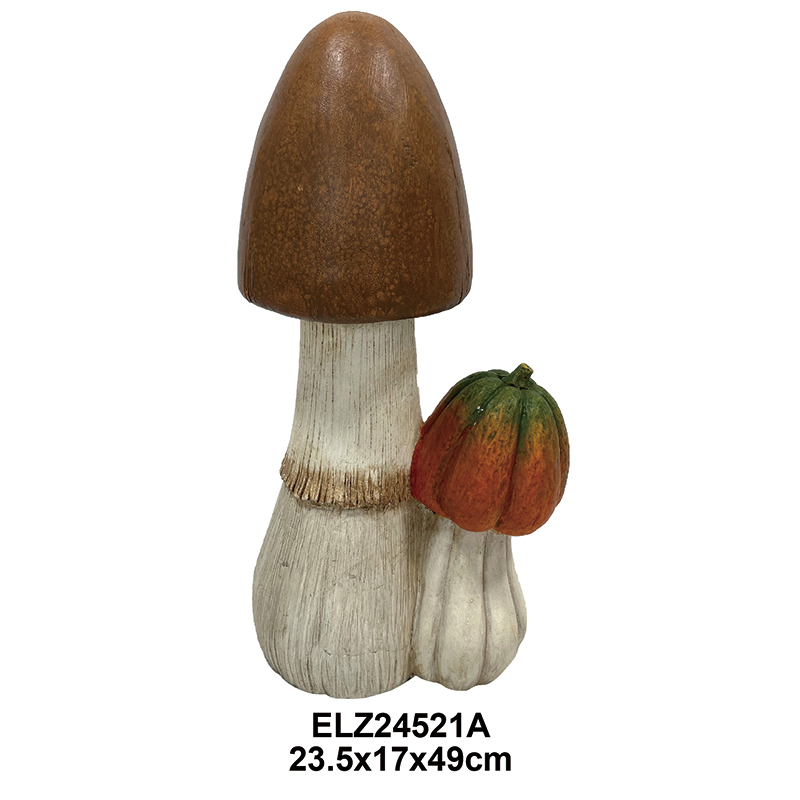 Wholesale Fiber Clay Mushroom Decorations Autumn Harvest Collection Indoor Outdoor Decors Supplier, Product