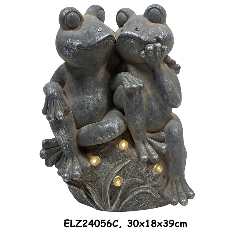 China Home Or Garden Decor Frog Statues Equipped With Built-in Lights Lanterns Both Decorative and Functional Manufacturers, Exporter