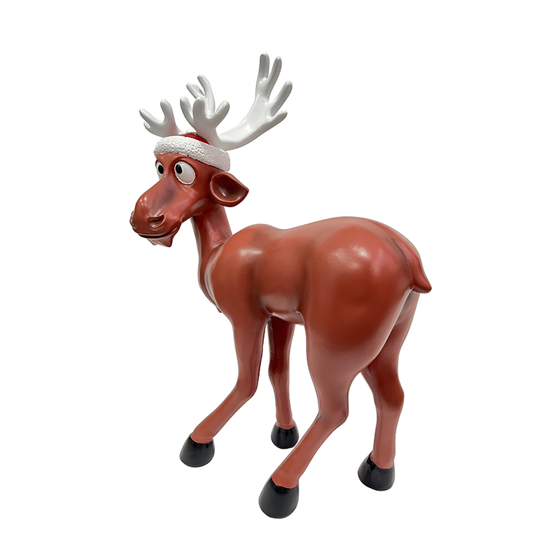 Best Resin Arts & Craft Funny Standing Christmas Reindeer Statue Factory, Products