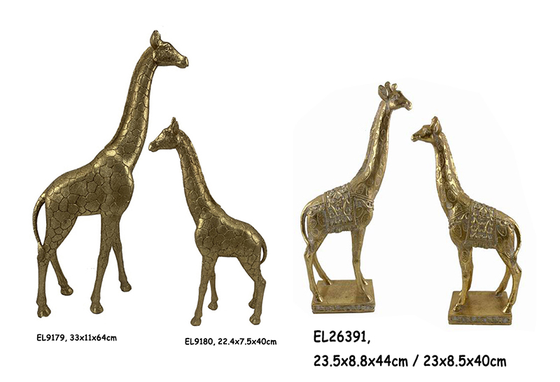 High-Quality Resin Arts & Crafts Table top Decoration Africa Giraffe Figurines Deer   Suppliers, Factories