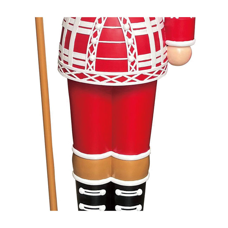 Best Holiday Season Eye-Catching 180cm Height Red Resin Nutcracker Christmas Decoration Manufacturer, Factories
