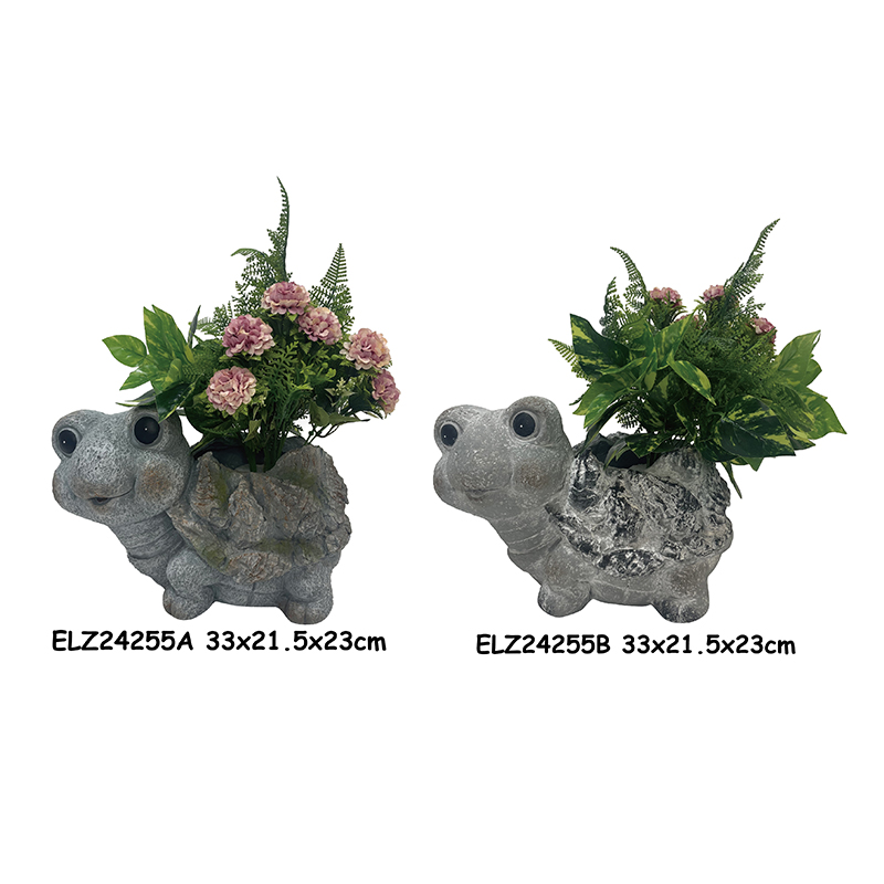 Tortoise Planter Garden Decor